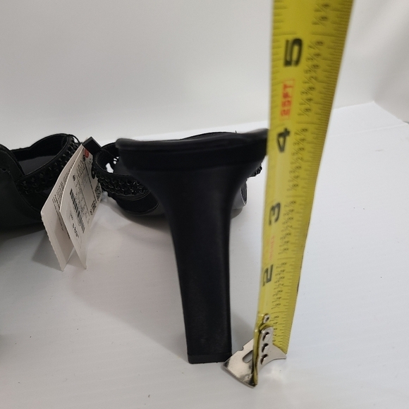 ZARA SATIN EFFECT RHINESTONE HEELED SANDALS BLACK SIZE 9 | 1815/110/800 - Picture 12 of 12
